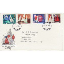 1975-06-11 Sailing Stamps Manchester FDC (01007)