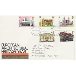 1975-04-23 Architectural Heritage Year Manchester FDC (01008)