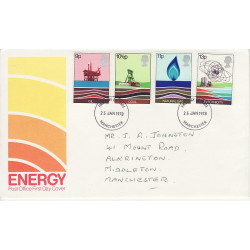 1978-01-25 Energy Stamps Manchester FDC (01021)