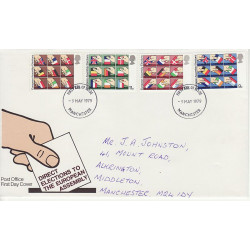 1979-05-09 Direct Elections Stamps Manchester FDC (01023)