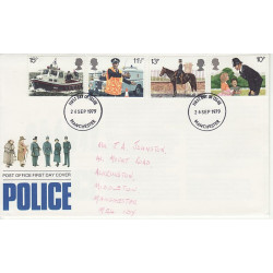 1979-09-26 Police Stamps Manchester FDC (01024)
