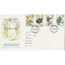 1980-01-16 British Birds Stamps Manchester FDC (01028)