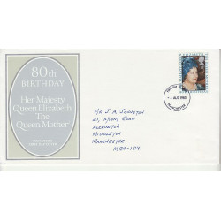1980-08-04 Queen Mother 80th Birthday FDC (01032)
