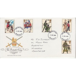 1983-07-06 British Army Uniforms Manchester FDC (01052)