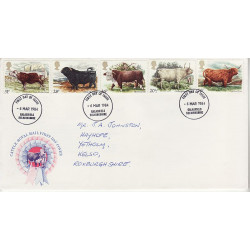 1984-03-06 British Cattle Galashiels FDC (01056)