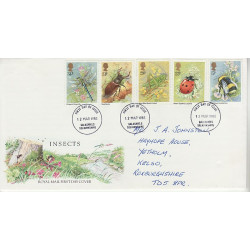 1985-03-12 Insects Stamps Galashiels FDC (01062)