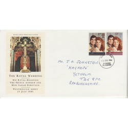 1986-07-22 Royal Wedding Galashiels FDC (01073)