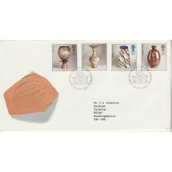 1987-10-13 Studio Pottery St Ives FDC (01082)