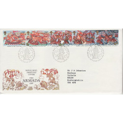 1988-07-19 Armada Stamps Plymouth FDC (01089)