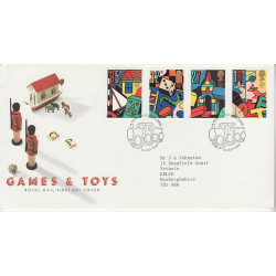 1989-05-16 Games and Toys Stamps Leeds FDC (01094)