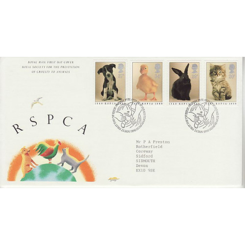 1990-01-23 RSPCA Stamps Bureau FDC (01100) 1990-01-23 RSPCA Stamps Bureau FDC (01100)