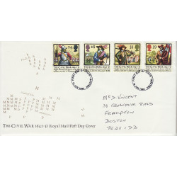 1992-06-16 The Civil War Stamps Boston FDC (01102)