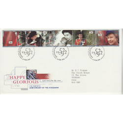 1992-02-06 Accession QEII Stamps Bureau FDC (01104)