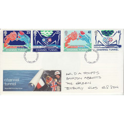 1994-05-03 Channel Tunnel Stamps Glos FDC (01115)
