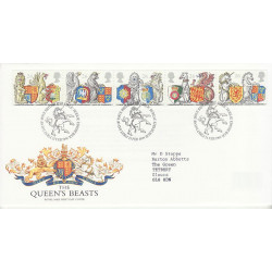 1998-02-24 The Queen's Beasts Stamps Bureau FDC (01121)