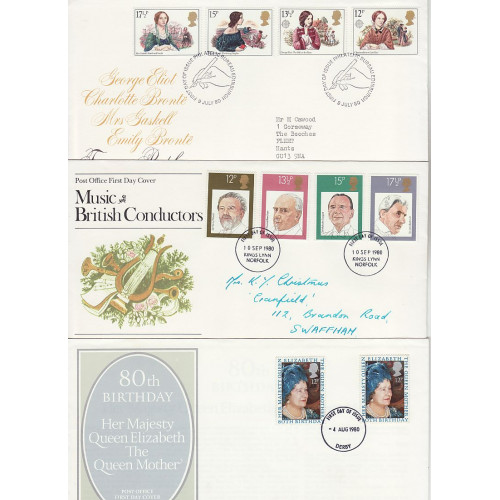 1980-81 Bulk Buy x 10 FDC From 1980-81 (01145)