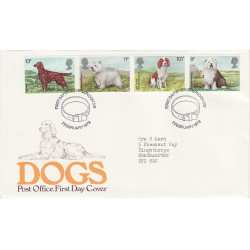 1979-02-07 Dogs Stamps London SW FDC (01183)