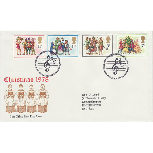 1978-11-22 Christmas Stamps Bethlehem FDC (01184)