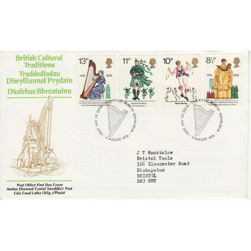 1976-08-04 Cultural Traditions Stamps Bureau FDC (01193)