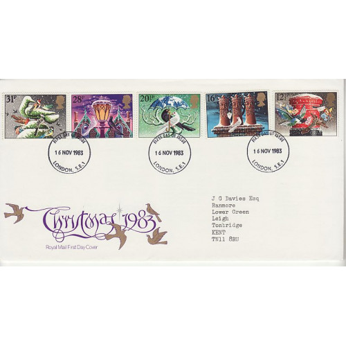 1983-11-16 Christmas Stamps London FDC (01201)