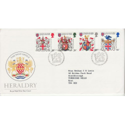 1984-01-17 Heraldry Stamps Bureau FDC (01205)