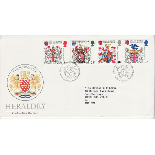1984-01-17 Heraldry Stamps Bureau FDC (01205) 1984-01-17 Heraldry Stamps Bureau FDC (01205)