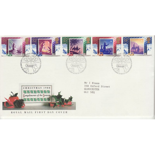 1988-11-15 Christmas Stamps Bethlehem FDC (01213) 1988-11-15 Christmas Stamps Bethlehem FDC (01213)