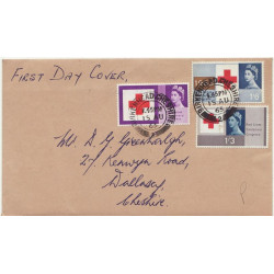 1963-08-15 Red Cross Phosphor Stamps cds FDC (01224)