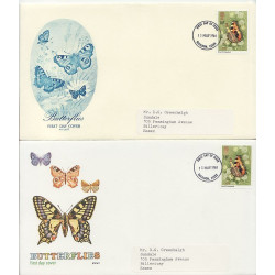 1981-05-13 Butterflies x 5 Cover Designs FDC (01237)