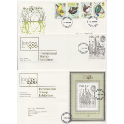1980 x 9 First Day Covers (01244)
