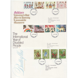 1981 x 9 First Day Covers (01245)