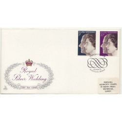 1972-11-20 Silver Wedding Stamps Windsor FDC (01249)