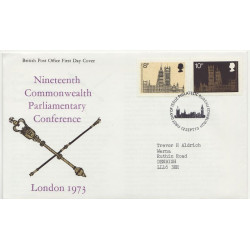 1973-09-12 Parliament Stamps Bureau FDC (01256)