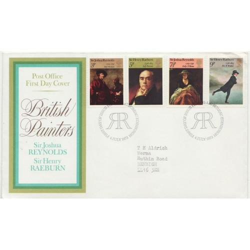 1973-07-04 British Painters Stamps Bureau FDC (01257)