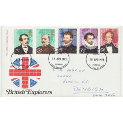 1973-04-18 British Exploders Stamps Denbigh FDC (01254)