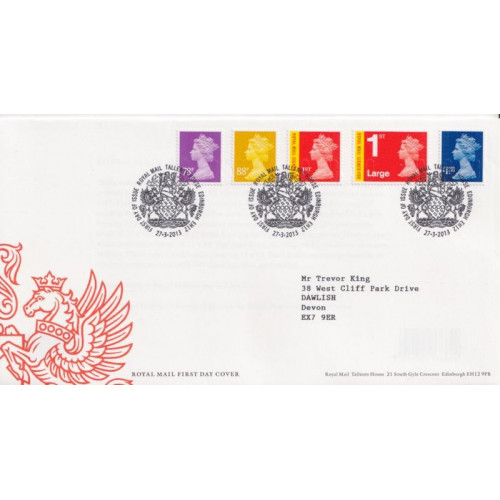 2013-03-27 Definitive + Signed For Stamps T/House FDC (91691)