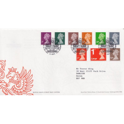 2013-01-03 Definitive Stamps T/House FDC (91693)