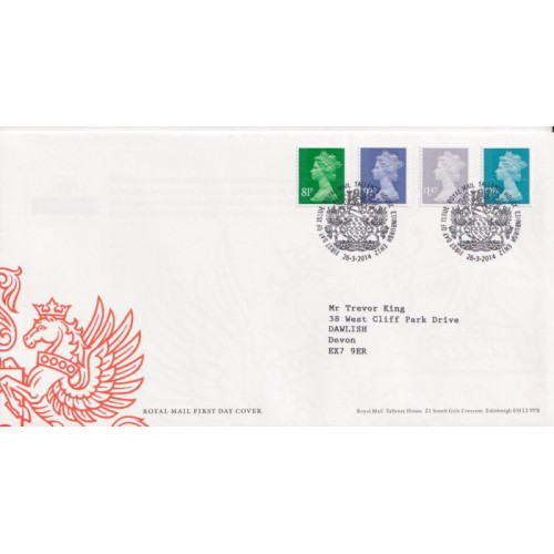 2014-03-26 Definitive High Values Stamps T/House FDC (91695)
