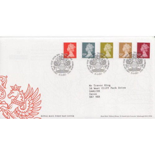 2017-03-21 Definitive High Values Stamps T/House FDC (91700) 2017-03-21 Definitive High Values Stamps T/House FDC (91700)