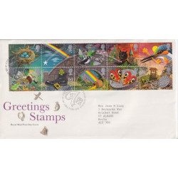1991-02-05 Greetings Stamps Bureau FDC (91740)
