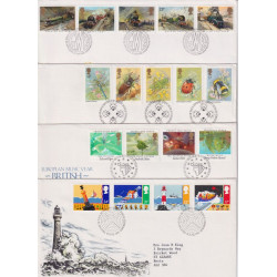 1985 Stamps First Day Cover x 8 Bureau FDC (91756)