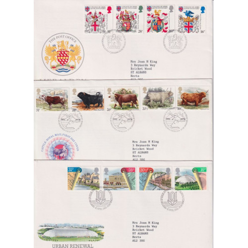 1984 Stamps First Day Cover x 9 Bureau FDC (91757)