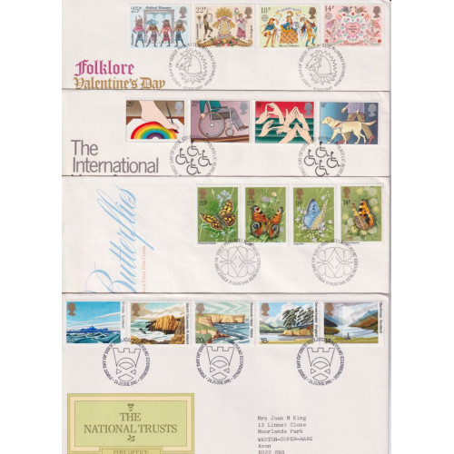 1981 Stamps First Day Cover x 8 Bureau FDC (91760)