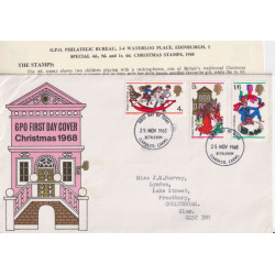 1968-11-25 Christmas Stamps Bethlehem FDC (91766)