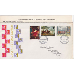 1967-07-10 British Painters Stamps Bureau FDC (91772)
