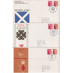 1976-10-20 Regional Definitive Stamps x3 SHS FDC (91782)