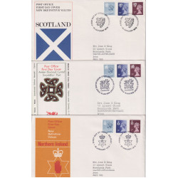1978-01-18 Regional Definitive Stamps x3 SHS FDC (91783)