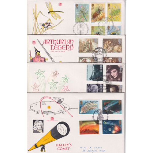 1985-87 x 10 Stuart First Day Covers (91804)