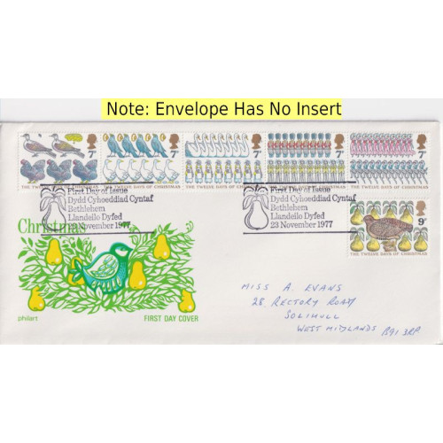 1977-11-23 Christmas Stamps Bethlehem FDC (91807)