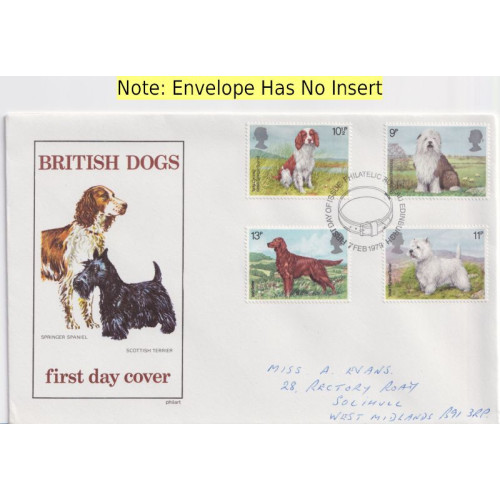 1979-02-07 Dogs Stamps Bureau FDC (91811)